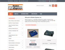 Tablet Screenshot of modemexpress.com